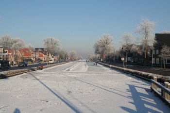 Schaatsen op kanaal